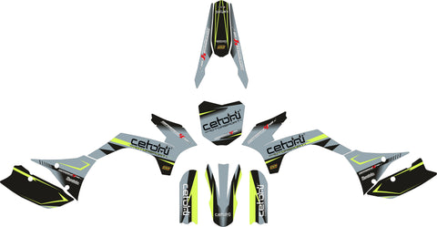 Pitbike Design in verschiedenen Farben für Malcor Super - Racer